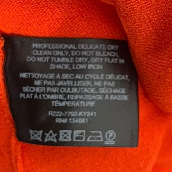 Proenza Schouler Fringe Midi Skirt Women’s Size Large Orange Knit Tiered Runway - Picture 7 of 9